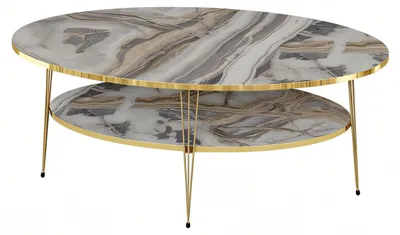 Obrázek produktu pro Mehrfarbiger Holz-Couchtisch im modernen Design