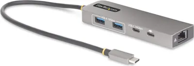 Image de StarTech.com Hub USB-C à 3 ports avec 2,5 Gigabit Ethernet et 100W Power Delivery Passthrough Chargement d'ordinateur portable, USB-C vers 2x USB-A/1x USB-C, Hub adaptateur USB 3.2 10Gbps Type-C