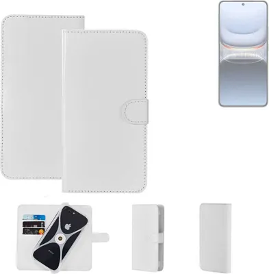 Produktbild von K-S-Trade Handy Hülle Schutz Hülle kompatibel mit Vivo iQOO 13 Cover Case Bookstyle Bumper weiß 1x