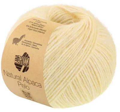 Produktbild von Lana Grossa - Natural Alpaca Pelo 0039 vanille meliert