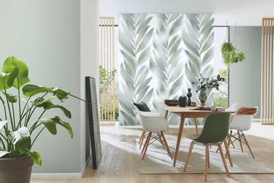 Produktbild von NEWROOM Tapete Grün Vliestapete Dschungel - Mustertapete Modern Grau Weiß Palmen Blätter Blumentapete Tropisch Dschungeltapete