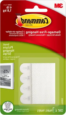 Productafbeelding van Ophangstrips - Decoratie strips - Schadevrij ophangen - Gemakkelijk verwijderbaar - 36 stuks - Wit