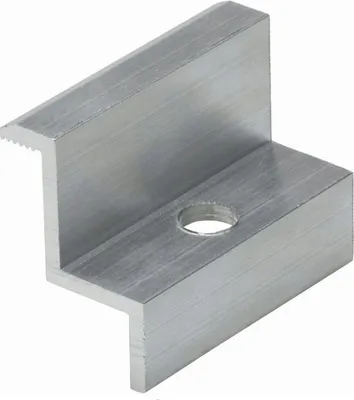 Produktbild von 1000 x  Endklemme 35mm Silber für Modulhöhe Photovoltaik Solarmodul PV 19%