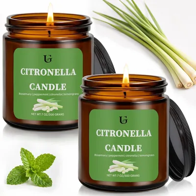 Produktbild von Citronella-Kerzen für den Außenbereich mit 100 Stunden Brenndauer