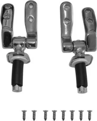 Produktbild von DURAVIT 0061221000 Scharnierpaar zu WC-Sitz 1930 chrom,
