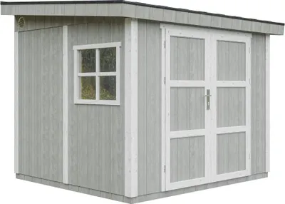 Zdjęcie produktu dla Domek ogrodowy najwyższej jakości 5,9 m² - H231x248x294 cm -Timbela M938-TUNDRA GREY