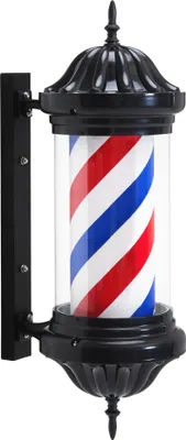 Produktbild von Barbierstab, Retro Stil Licht, Drehbaren LED Leucht , drehbar Stange, Rot Weiß Blau L054BC