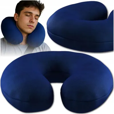 Produktbild von Aufblasbares Nackenkissen Ultra-Air – Ergonomisches Reisekissen in Hörnchenform – Nackenhörnchen für Flugzeug & Auto mit Samt-Oberfläche – Inkl. Schla