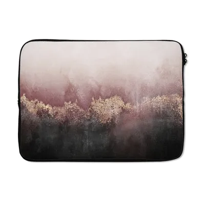 Produktbild von MuchoWow® Laptop Hülle 13 Zoll Glitter - Gold - Abstrakt Laptoptasche - Laptophülle - Sleeve - Rundumschutz