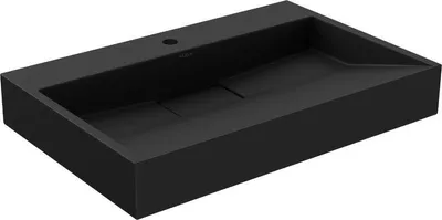 Obrázok produktu pre Mexen Ava umývadlo na dosku z konglomerátu 1/O 70 x 46 cm, Čierna - 23017071