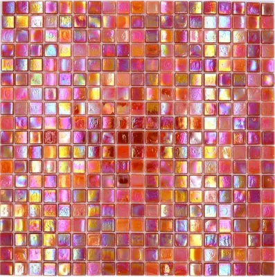 Produktbild von Mosaikfliese Glas rot Wandfliesen Badfliese DuschrÃ1/4ckwand Fliesenspiegel MOS58-0902