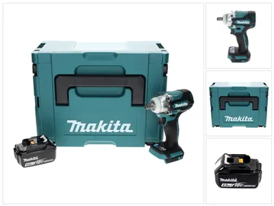 Produktbild von Makita DTW 300 M1J Akku Schlagschrauber 18 V 330 Nm 1/2" Brushless + 1x Akku 4,0 Ah + Makpac - ohne Ladegerät