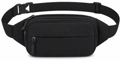 Hüfttasche für Sport, wasserdicht, verstellbar, 4 Taschen, Nylon