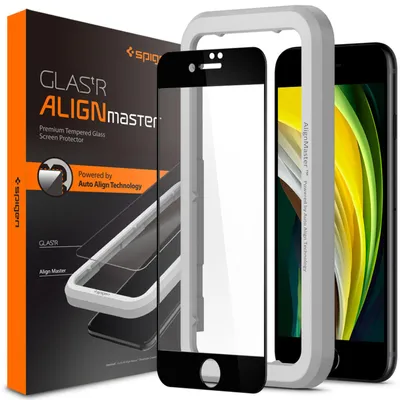 Produktbild von Spigen AlignMaster, Apple, iPhone SE (2020) iPhone 8 (2017) iPhone 7 (2016), Kratzresistent, Transparent, 1 Stück(e)