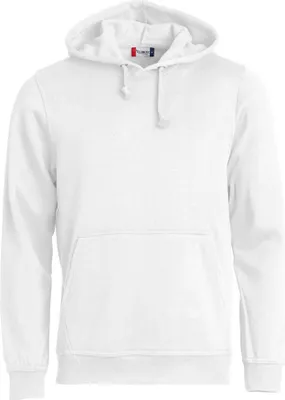 Produktbild von Basic Kapuzenpullover mit Kängurutasche, Rippenbündchen und Kopfhörerzugang