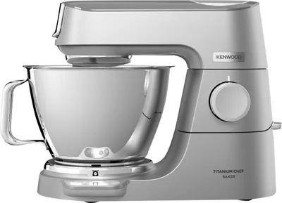 Produktbild von Kenwood Titanium Chef Baker Küchenmaschine Silber KVC85.124SI – mit integrierter Waage, 2 Schüsseln (5 L + 3,5 L), 1200W Motor