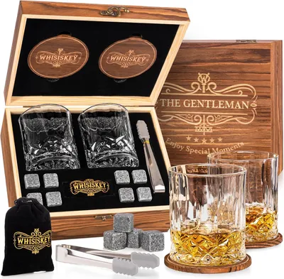 Immagine prodotto di Set di bicchieri per whisky - Set di whisky per uomo - Idea regalo per lui
