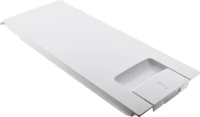A white refrigerator drawer or shelf.
