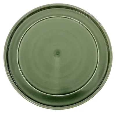 Produktbild von Provencelia Keramik Untersetzer BASE Grün, Ø20 x H5 cm, frostbeständig, handgefertigt, glasiert, Outdoor, Garten, Terrasse, winterfest