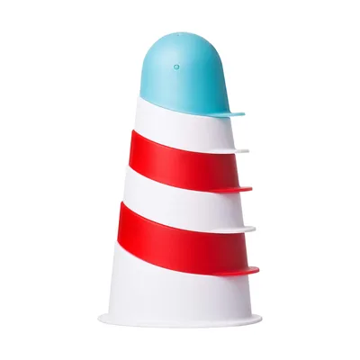 Produktbild von Ubbi Leuchtturm-Stapelbecher | Badezubehör