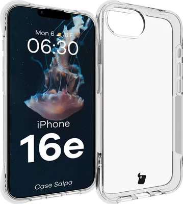 Produktbild von Bizon Case Salpa flexible Hülle für iPhone 16e, transparent