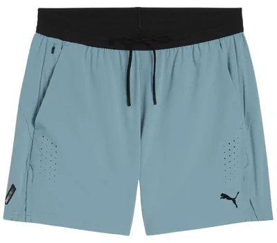 Immagine prodotto di Pantaloncini Puma, modello PWR Mode da 5 pollici, colore blu e nero, unisex