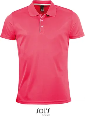 Produktbild von SOLs 01180 | Mens Sports Polo Shirt Performer - Farbe: Neon Coral - Größe: L