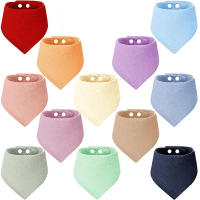 Productafbeelding van Omgoods - 12 Stuks Absorberende Slabbetjes voor Baby