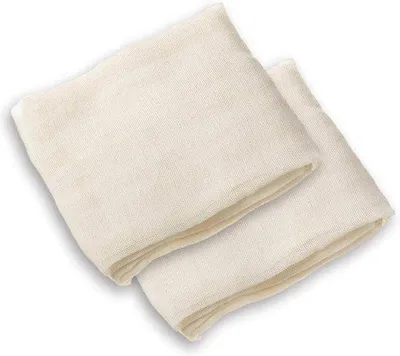 Image de 2 torchons filtrants 90 x 90 cm, 100 % coton, réutilisables