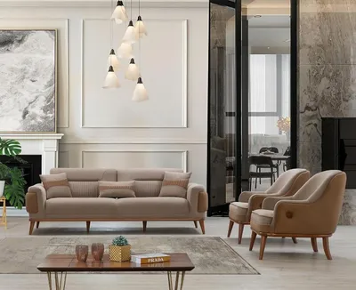 Produktbild von Modernes  universelles Möbelset – Sofa und Sessel