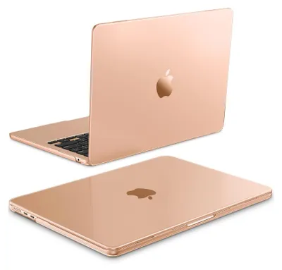 Produktbild von Fintie Hülle Kompatibel mit MacBook Air 13.6 Zoll M5 M4 M3 M2 A3449 A3240 A3113 A2681 (2026/2025/2024/2022), [100% Entspricht der Offiziellen Farbe] Premium Ultradünne Matte Hartschale Schutzhülle, Pfirsichrosa