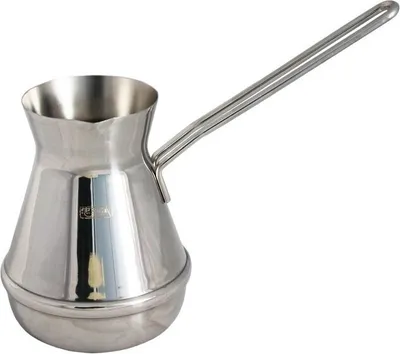 Produktbild von Türkischer Kaffeekocher Mokkakanne Espressokocher Cezve Dzhesva 500ml komplett aus Edelstahl 1mm