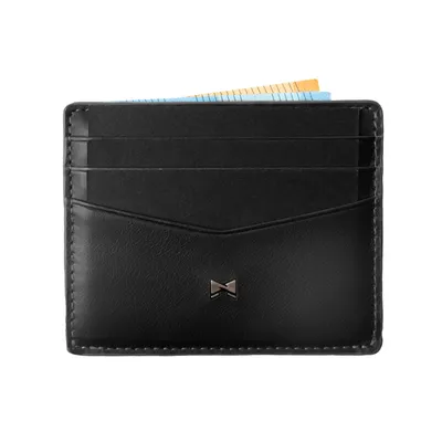 Produktbild von Gentlemen's Kartenetui - Kreditkartenetui aus Echtleder mit Münzfach & RFID-Schutz - Slim Wallet Herren - Geldbeutel mit Scheinfach & Tracker-Fach