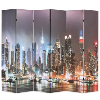 Produktbild von The Living Store Raumteiler klappbar 228 x 170 cm New York bei Nacht
