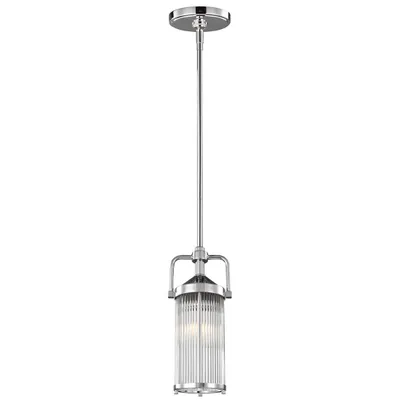Zdjęcie produktu dla Lampa wisząca Paulson srebrna 1xG9x3W metal wym:120x13x13cm IP44 Feiss