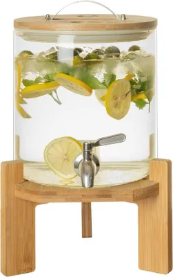 Produktbild von Gläserne Getränkebehälter mit Standard - Ideal für Partys und Grillabende