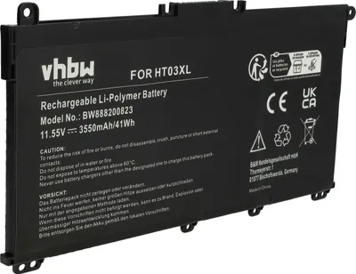 Produktbild von vhbw Akku kompatibel mit HP Pavilion 15-CW0061NR, 15-CW0004LA, 15-CW0005CY, 15-CW0000NA, 15-CW0002NF Notebook (3550 mAh, 11,55 V, Li-Polymer)