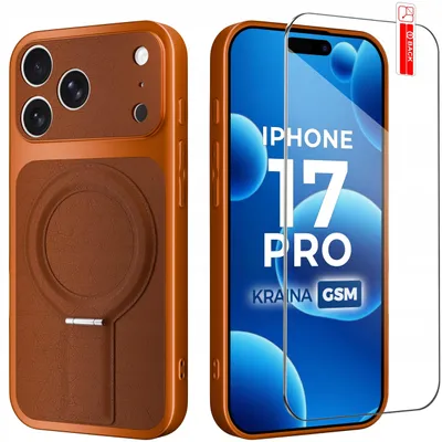 Produktbild von Hülle für das iPhone 17 Pro mit Magnetring für MagSafe + 9H-Glas
