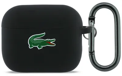 Zdjęcie produktu dla Etui Lacoste Silicone Croc Logo do AirPods Pro 3 czarny