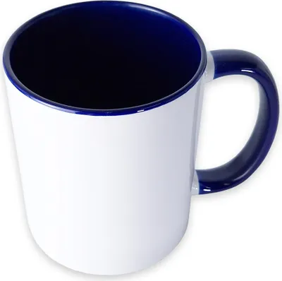 Produktbild von craftcut - Sublimationstasse BICOLOR in COBALT BLUE - 11 oz/330 ml