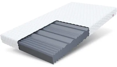 Matratze 140x200 cm, HR-Schaum, H3, 10 cm, 7 Zonen, hypoallergen