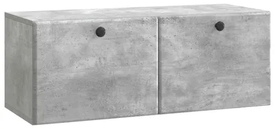 Produktbild von Wandmontierter TV-Schrank 78,5 x 31 x 30 cm Betongrau