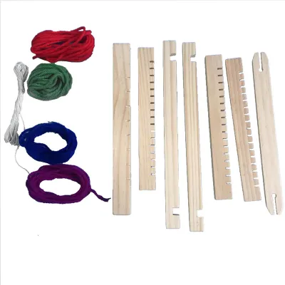 Produktbild von DIY HandKnitting Maschine Holz Webstuhl Spielzeug Kinder Weben Maschine Pädagogisches Spielzeug