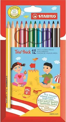 Produktbild von Stabilo - farbiger Bleistift 203 Trio dicker 12st Assorti | Endui a 12 Stück | 6 Stück