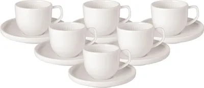 Produktbild von Villeroy & Boch Afina Espressotasse mit Untertasse 50 ml 6er Set
