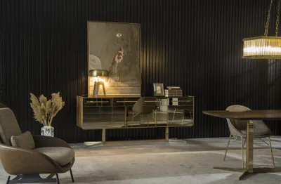 Image de Buffet Console Miroir Armoire Lowboard Façades réfléchies