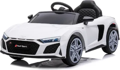 Produktbild von Kinderfahrzeug - Elektro Auto "Audi R8 Spyder" - lizenziert - 12V7AH Akku und 2 Motoren- 2,4Ghz + MP3 + Leder + EVA-Weiss