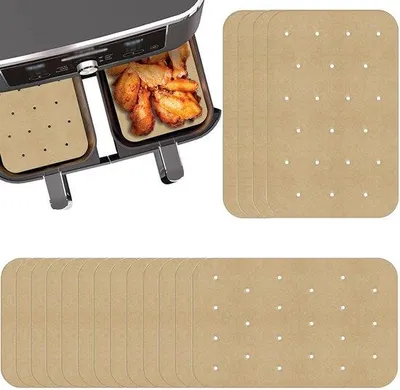 Obrázok produktu pre Papráče do fritézy Airfryer z pergamenového papiera, 100 ks, 20,5 x 14 cm