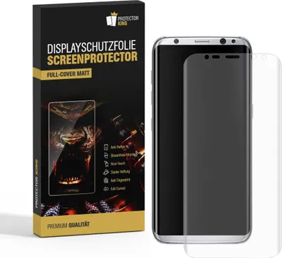 Produktbild von 2x Displayschutzfolie für Samsung Galaxy S8 FULL COVER Displayfolie MATT