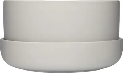 Produktbild von ittala Nappula plant pot w.sauc. 240x130mm pearl grey 1072820